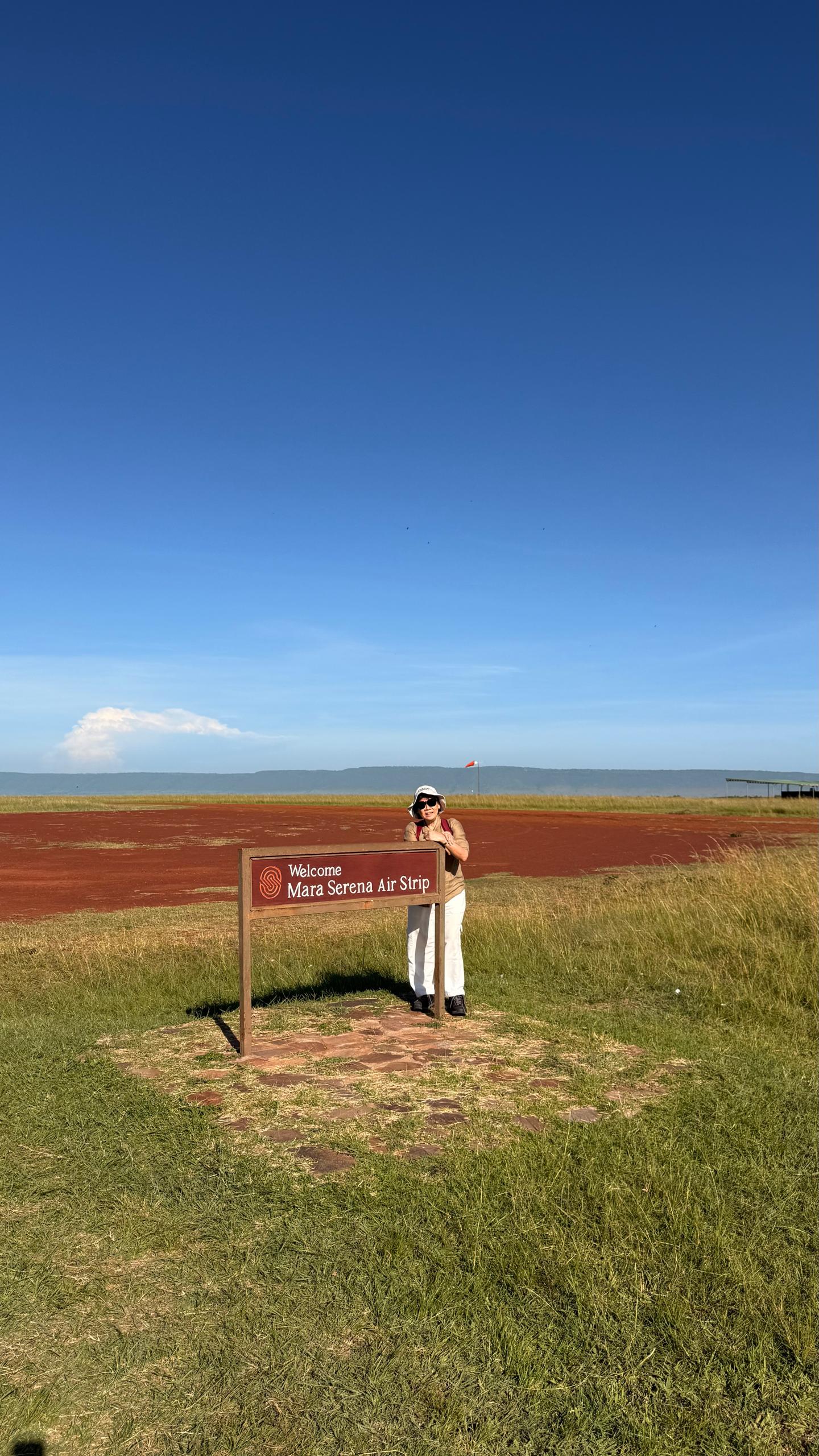 Madam Teoh, Executive Director, photographed at Mara Serena Air Strip, Kenya